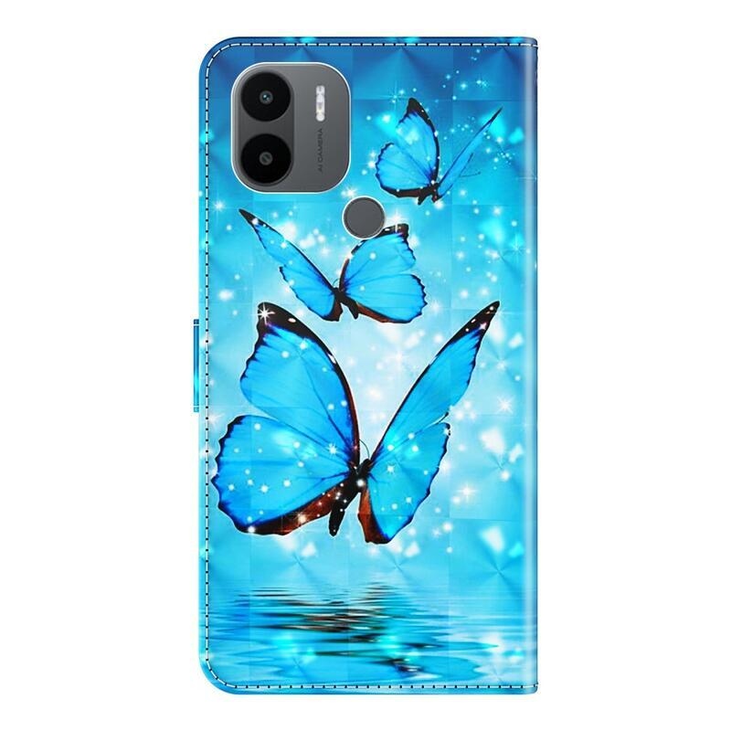 Printy peněženkové pouzdro na mobil Xiaomi Redmi A1+/A2+ - modří motýli
