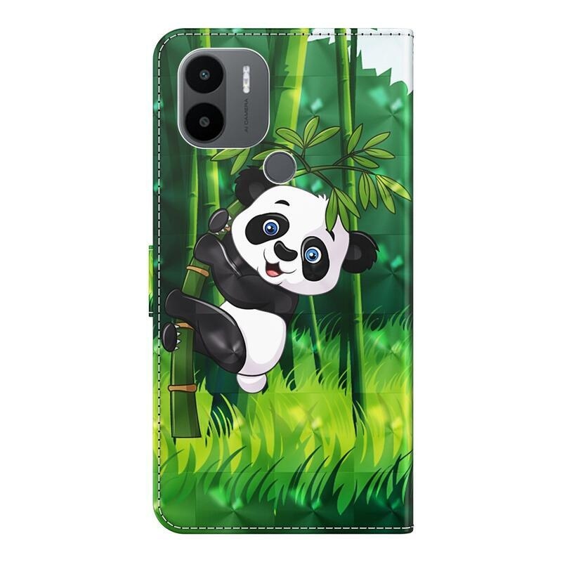 Printy peněženkové pouzdro na mobil Xiaomi Redmi A1+/A2+ - panda na bambusu