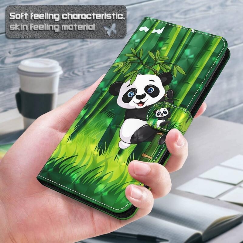 Printy peněženkové pouzdro na mobil Xiaomi Redmi A1+/A2+ - panda na bambusu