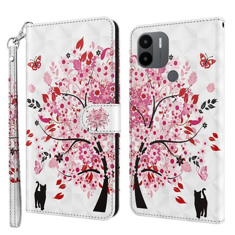 Printy peněženkové pouzdro na mobil Xiaomi Redmi A1+/A2+ - rozkvetlý strom