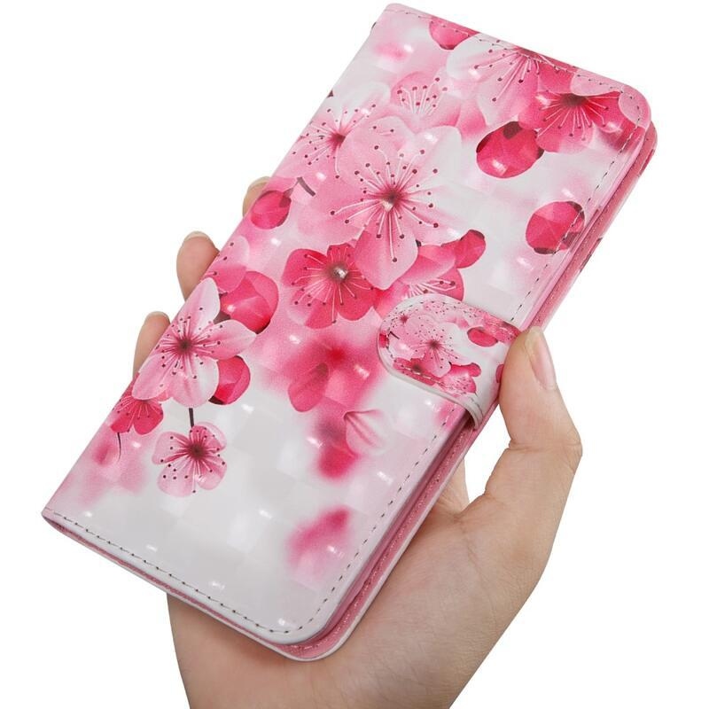 Printy peněženkové pouzdro na mobilní telefon iPhone 13 Pro Max - růžové květy
