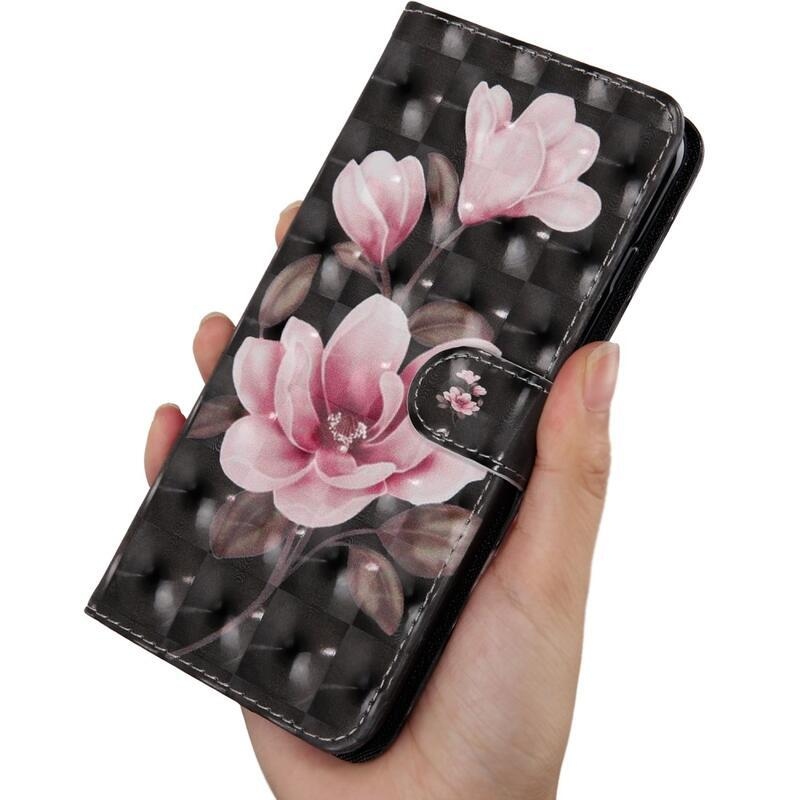 Printy peněženkové pouzdro na mobilní telefon iPhone 13 Pro Max - růžový květ