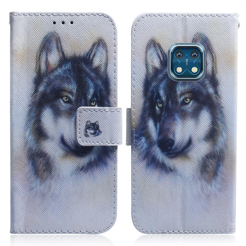Printy peněženkové pouzdro na mobilní telefon Nokia XR20 - vlk