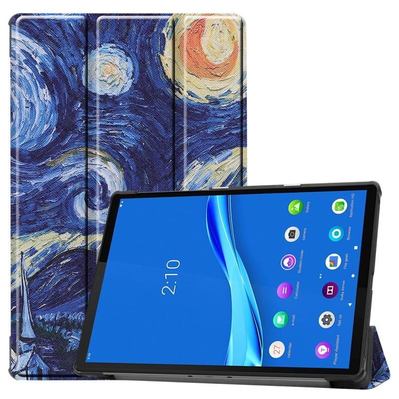 Printy PU kožené pouzdro na tablet Lenovo Tab M10 Plus TB-X606F/X/V - olejomalba