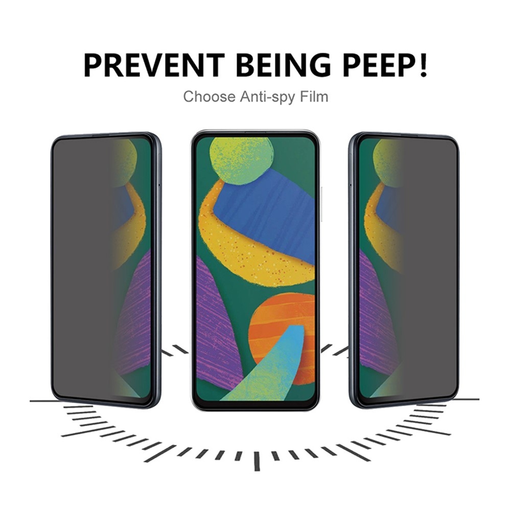 Privacy celoplošné tvrzené sklo na mobil Xiaomi Redmi 17 4G/5G