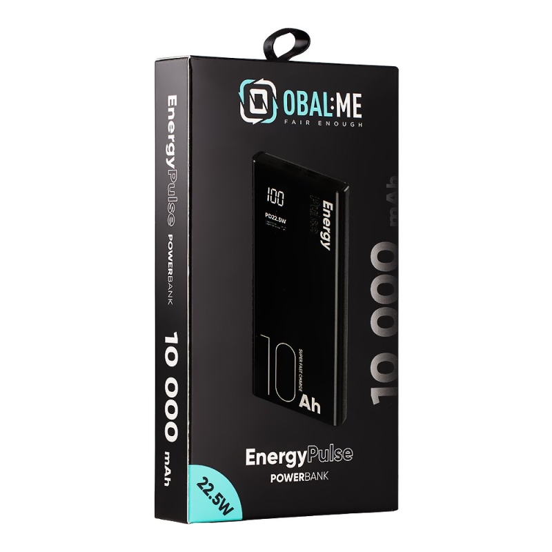 OBAL:ME EnergyPulse Powerbanka 10000mAh 22.5W Black