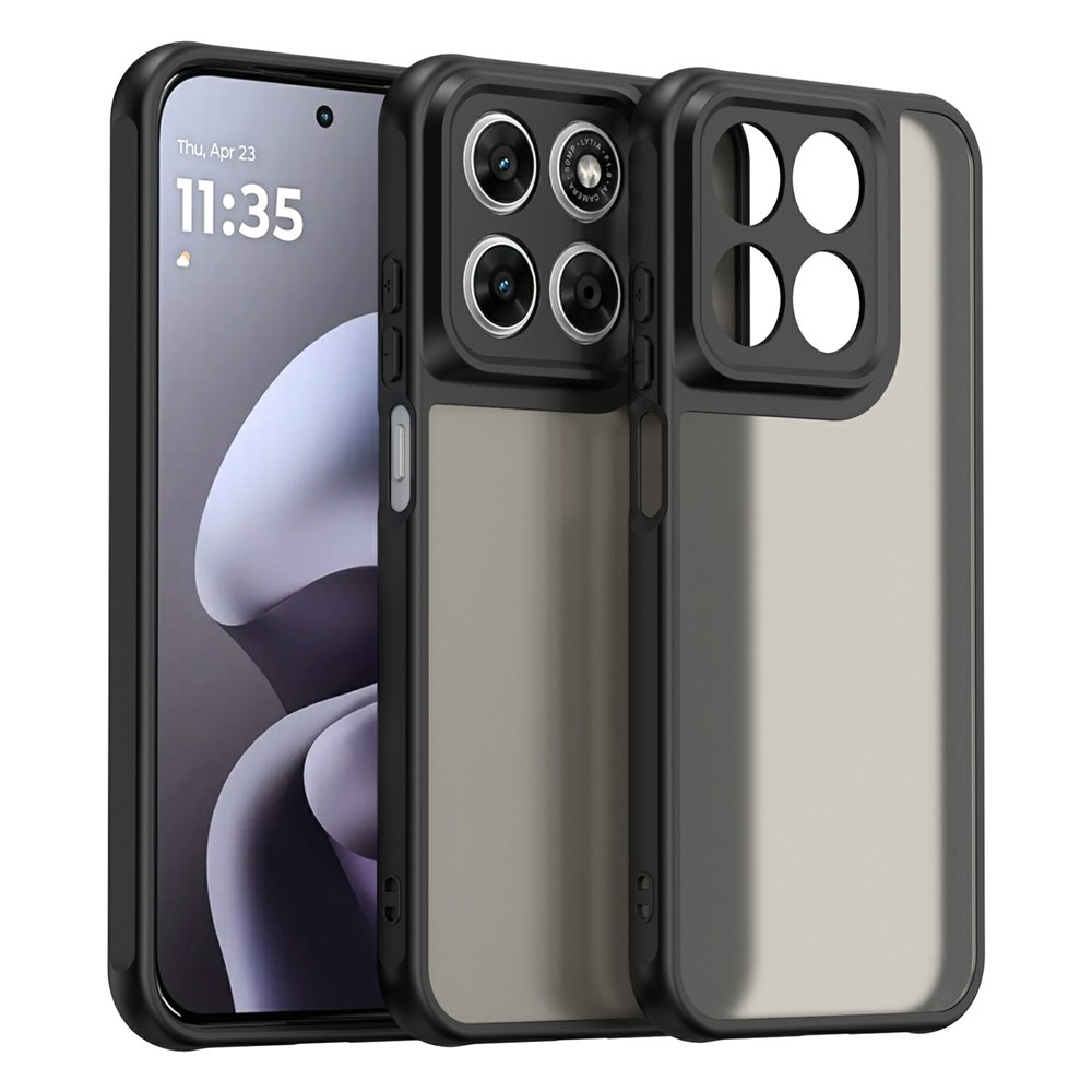 Proof gelový obal s pevnými zády na Motorola Moto G87 5G/G77 5G/G67 5G - černý