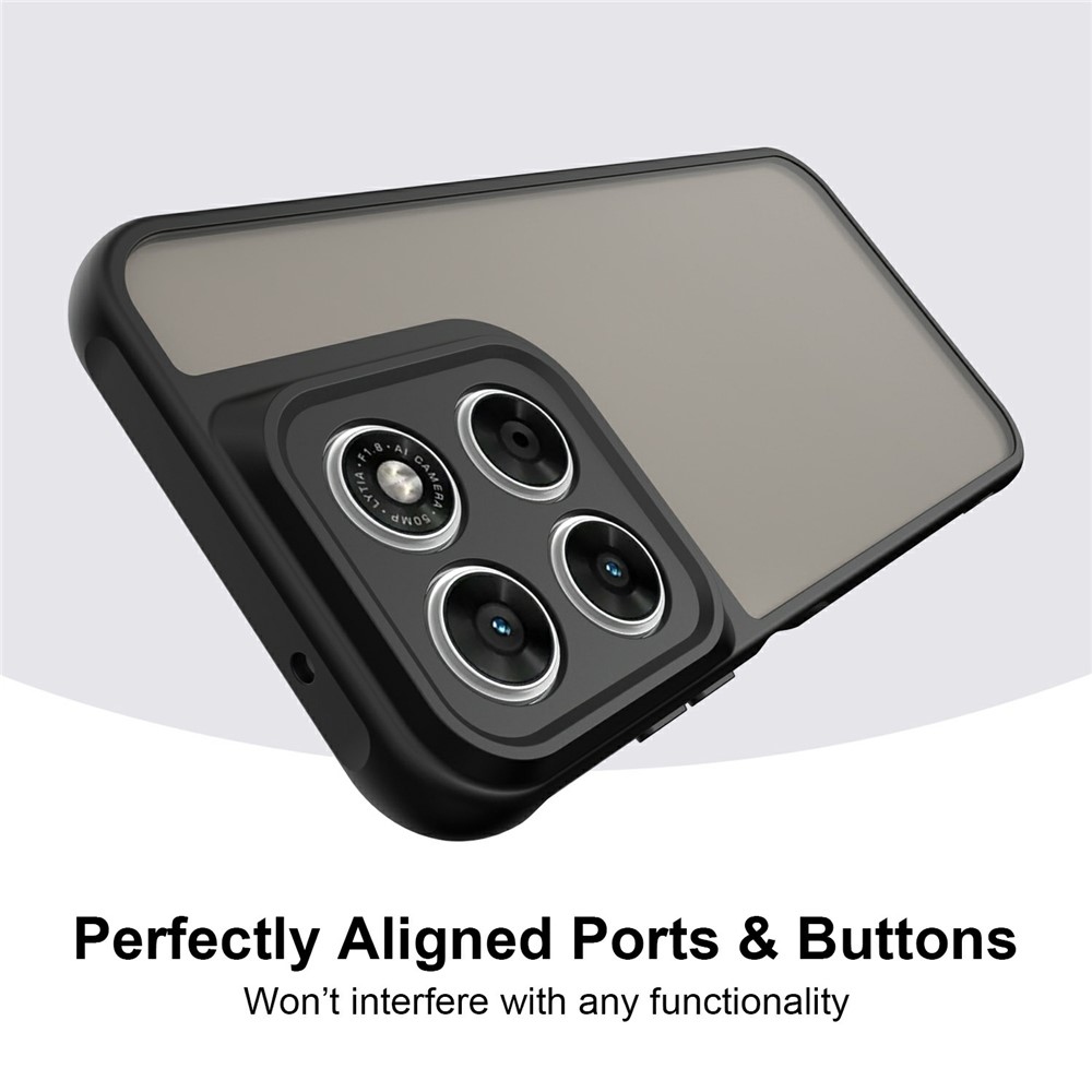 Proof gelový obal s pevnými zády na Motorola Moto G87 5G/G77 5G/G67 5G - černý