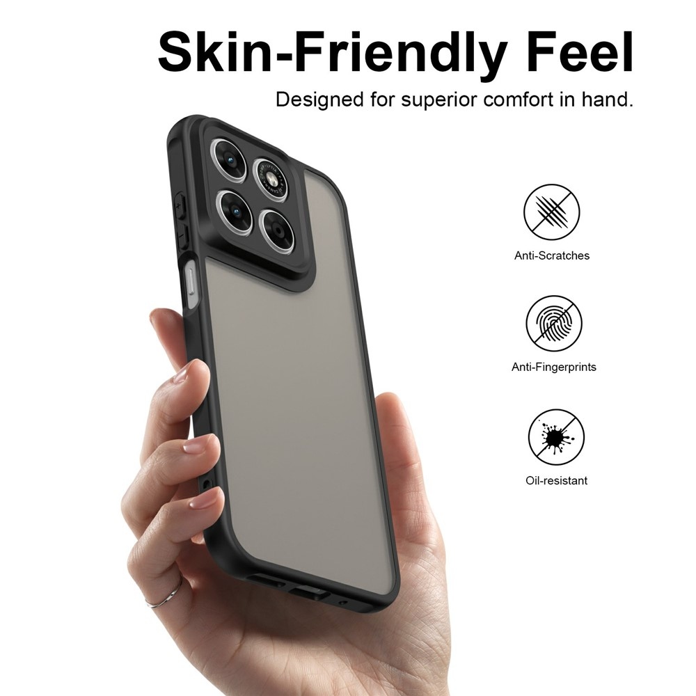 Proof gelový obal s pevnými zády na Motorola Moto G87 5G/G77 5G/G67 5G - černý