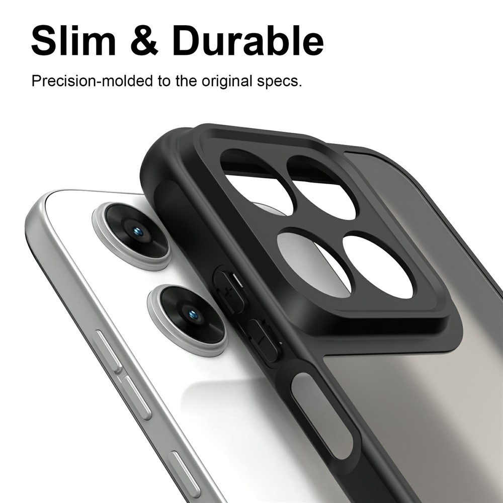 Proof gelový obal s pevnými zády na Motorola Moto G87 5G/G77 5G/G67 5G - černý