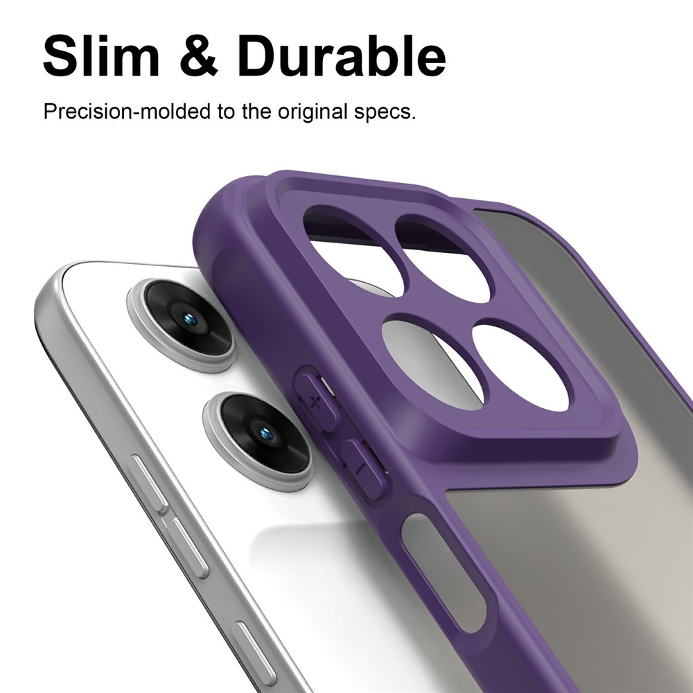 Proof gelový obal s pevnými zády na Motorola Moto G87 5G/G77 5G/G67 5G - fialový