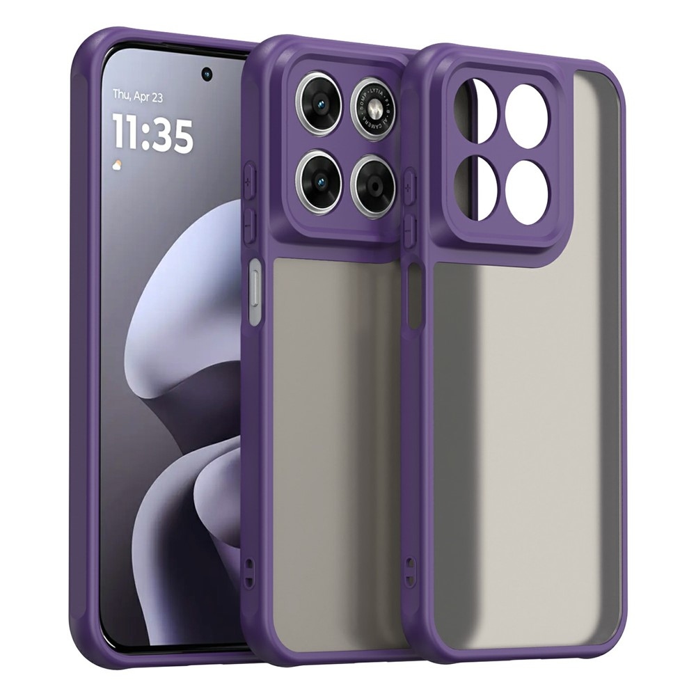 Proof gelový obal s pevnými zády na Motorola Moto G87 5G/G77 5G/G67 5G - fialový