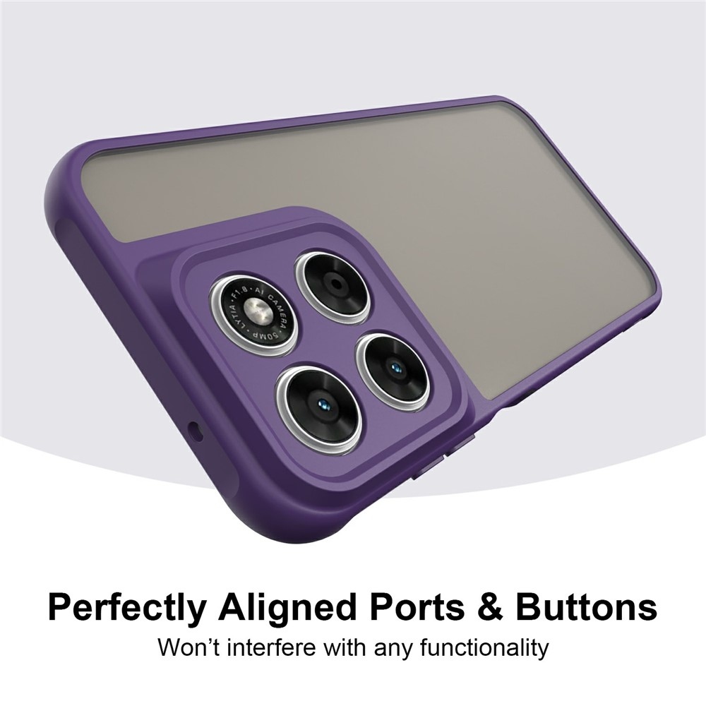 Proof gelový obal s pevnými zády na Motorola Moto G87 5G/G77 5G/G67 5G - fialový