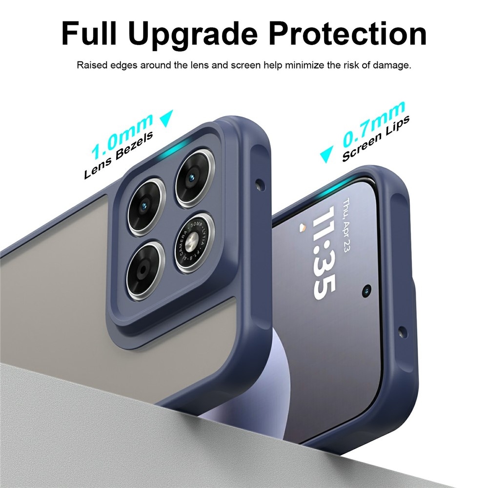 Proof gelový obal s pevnými zády na Motorola Moto G87 5G/G77 5G/G67 5G - modrý