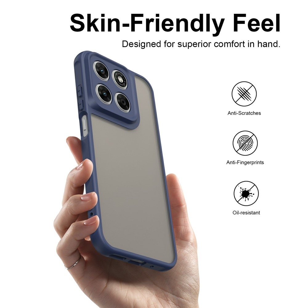 Proof gelový obal s pevnými zády na Motorola Moto G87 5G/G77 5G/G67 5G - modrý