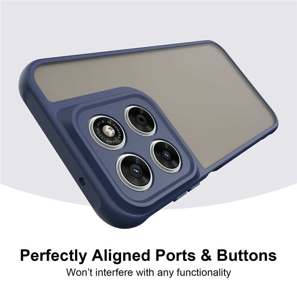 Proof gelový obal s pevnými zády na Motorola Moto G87 5G/G77 5G/G67 5G - modrý