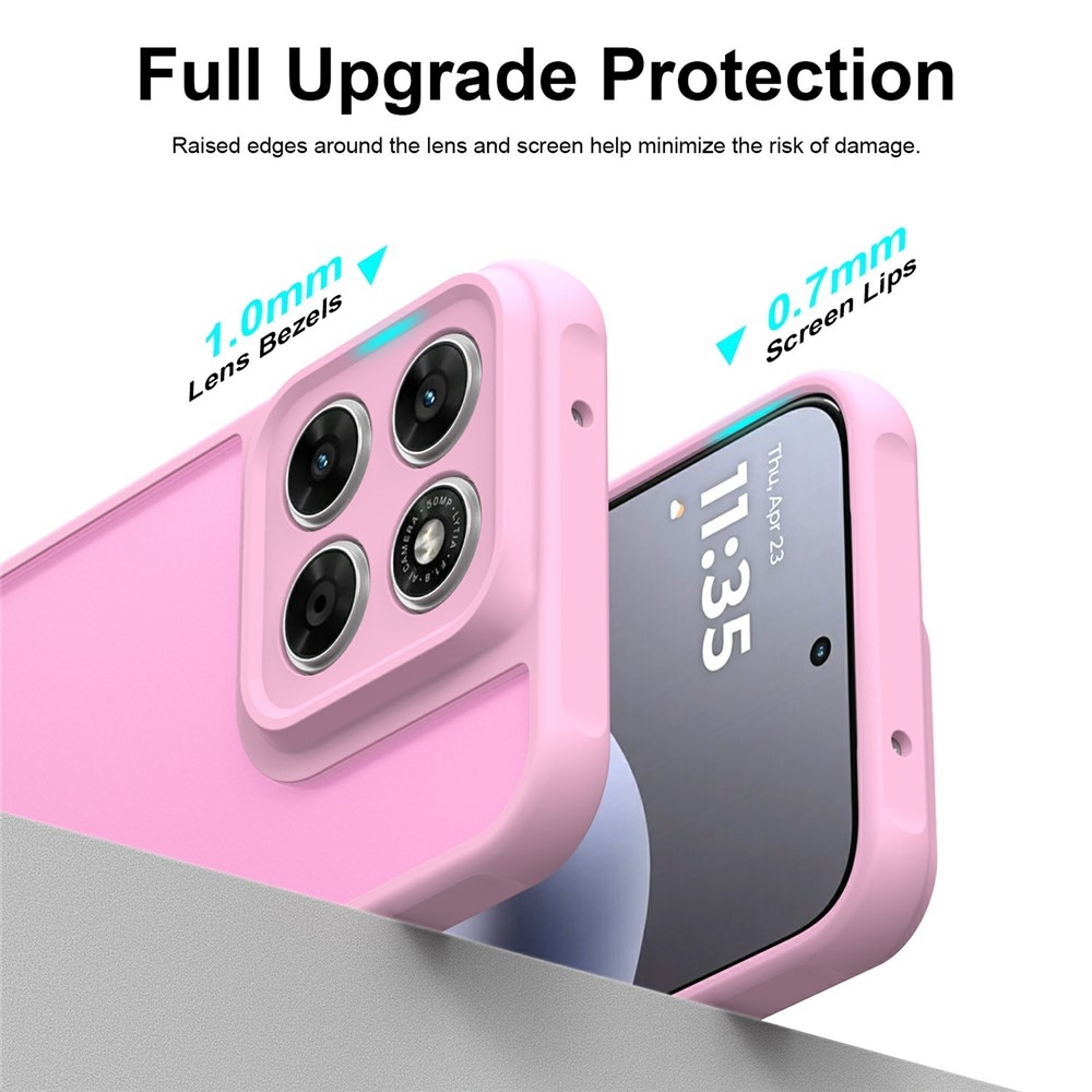 Proof gelový obal s pevnými zády na Motorola Moto G87 5G/G77 5G/G67 5G - světlefialový