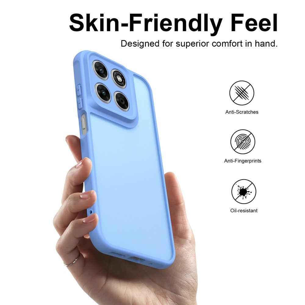 Proof gelový obal s pevnými zády na Motorola Moto G87 5G/G77 5G/G67 5G - světlemodrý