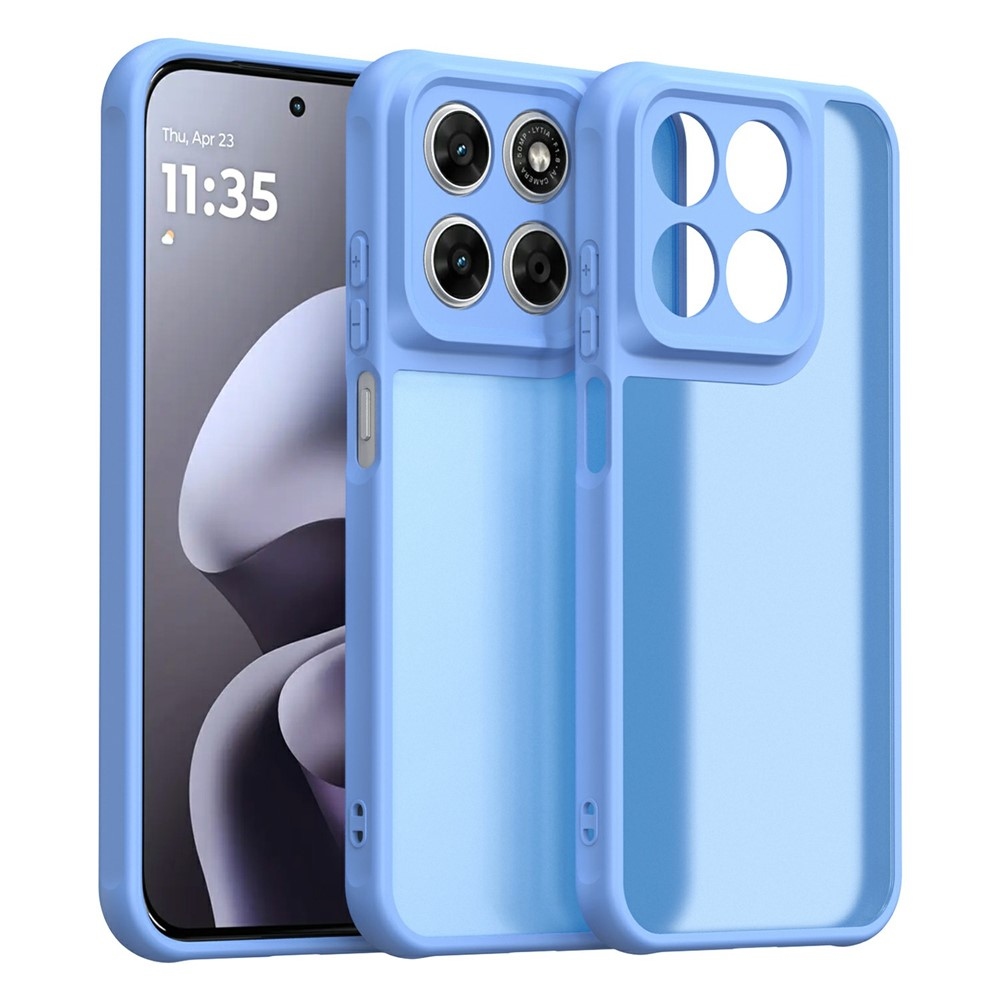 Proof gelový obal s pevnými zády na Motorola Moto G87 5G/G77 5G/G67 5G - světlemodrý