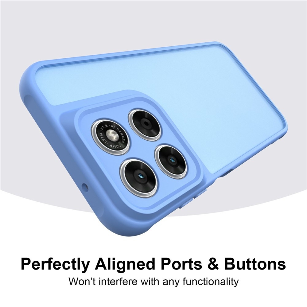 Proof gelový obal s pevnými zády na Motorola Moto G87 5G/G77 5G/G67 5G - světlemodrý