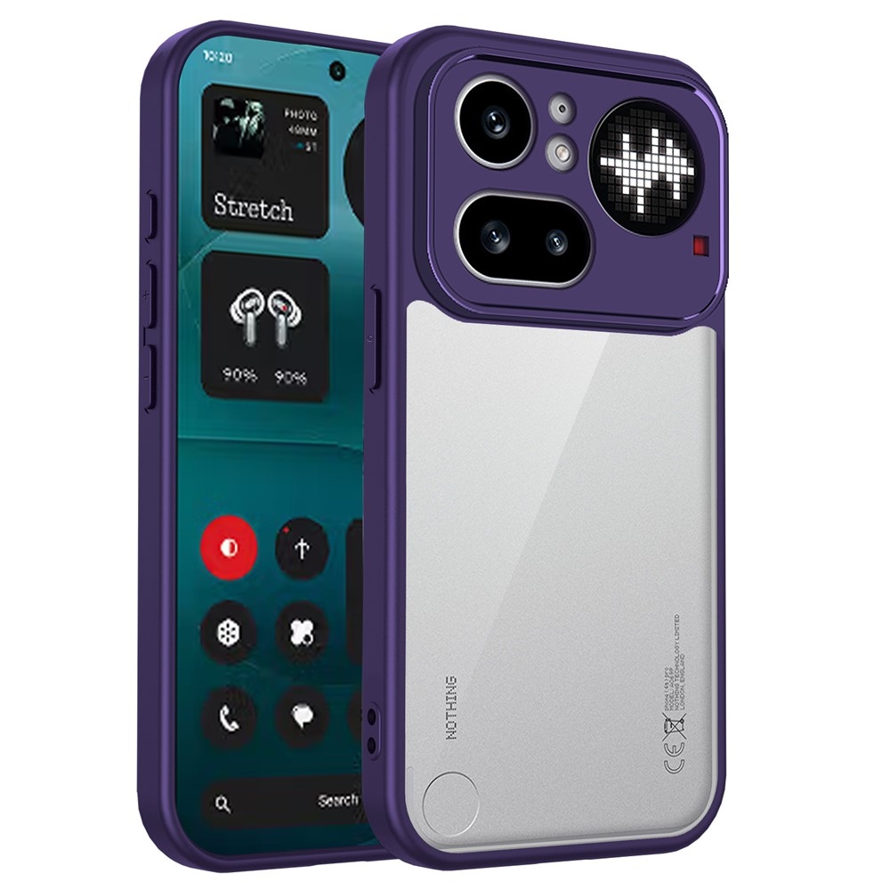 Proof gelový obal s pevnými zády na Nothing Phone (4a) Pro - fialový