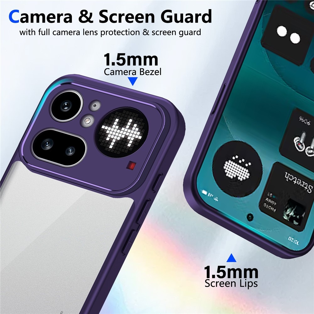 Proof gelový obal s pevnými zády na Nothing Phone (4a) Pro - fialový