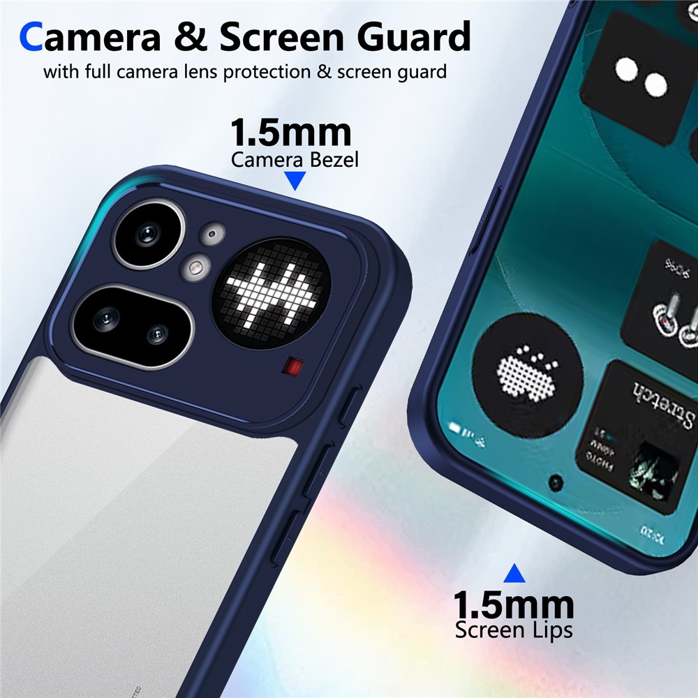 Proof gelový obal s pevnými zády na Nothing Phone (4a) Pro - modrý