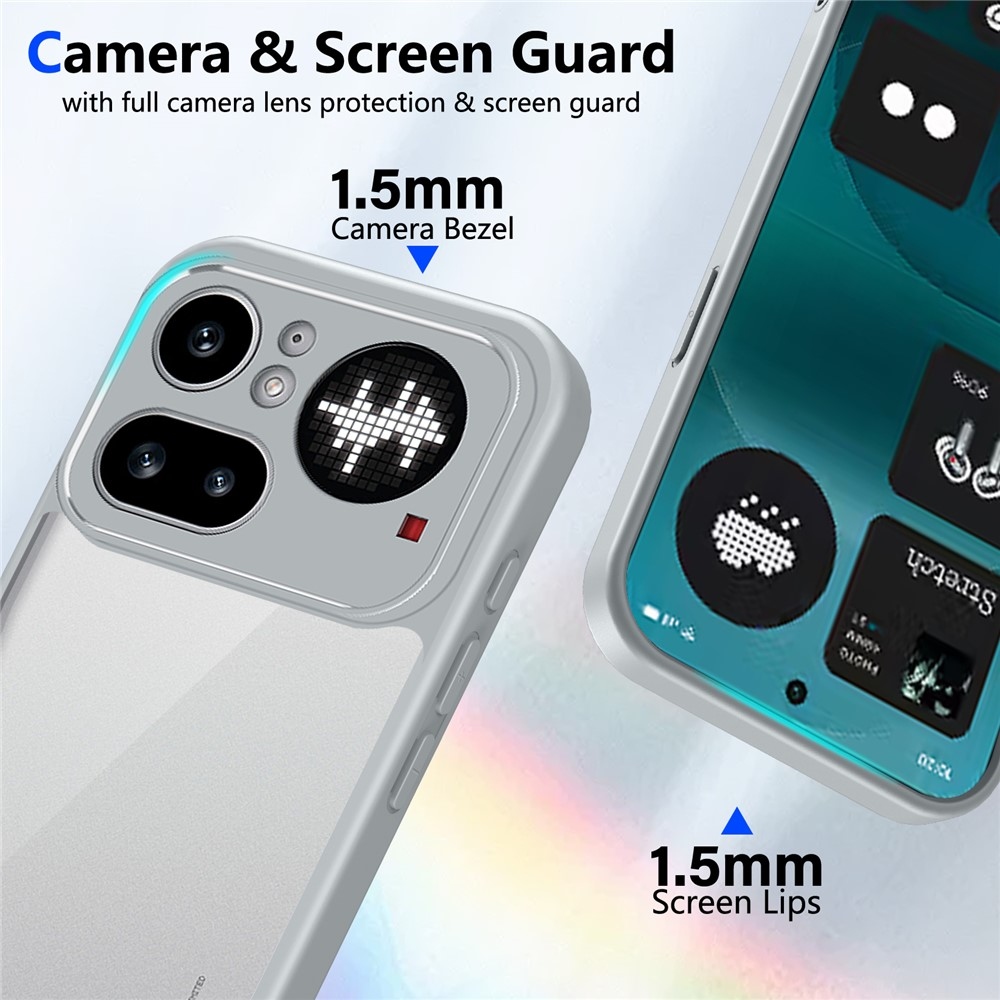 Proof gelový obal s pevnými zády na Nothing Phone (4a) Pro - šedý
