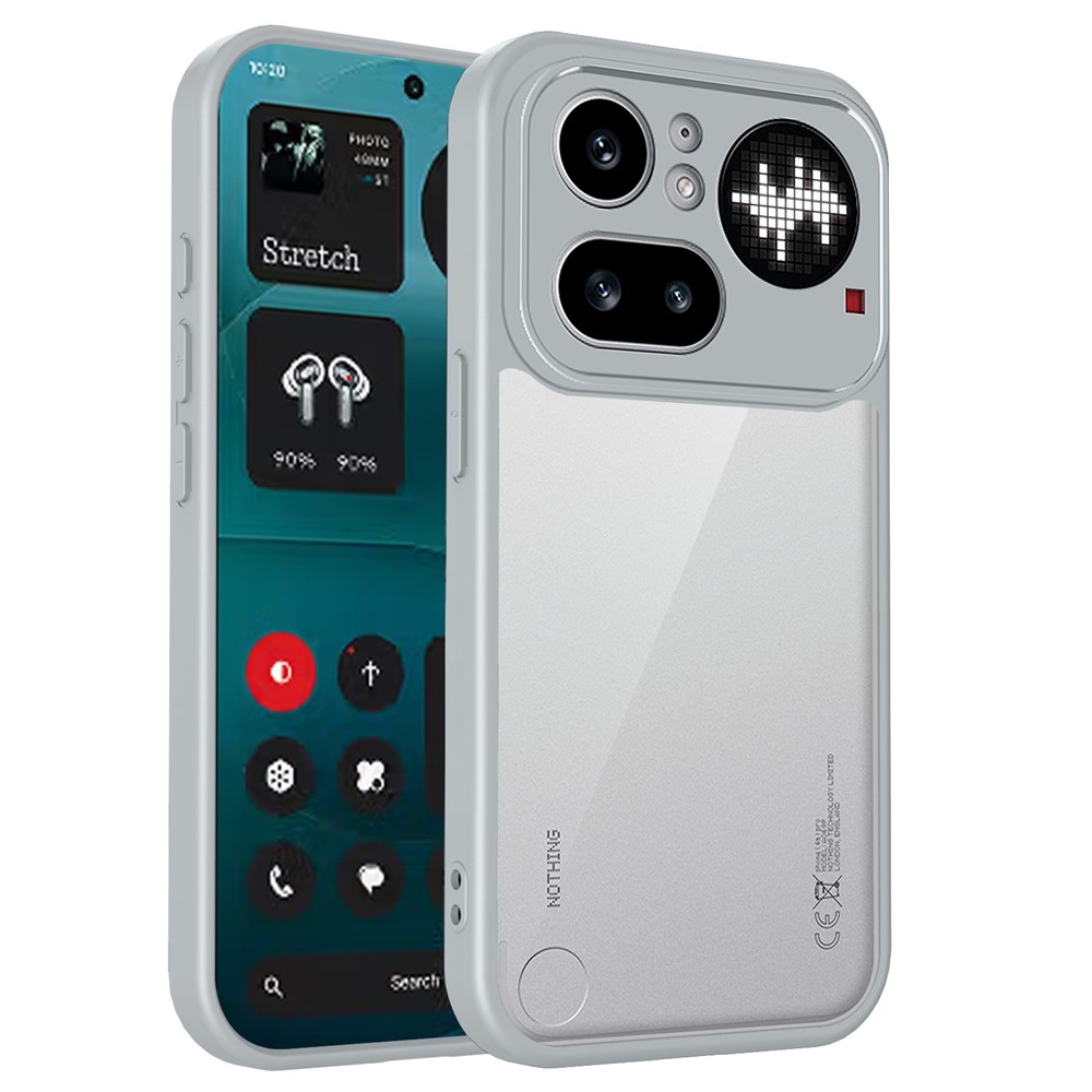 Proof gelový obal s pevnými zády na Nothing Phone (4a) Pro - šedý