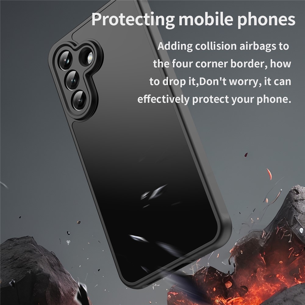 Proof gelový obal s pevnými zády na Samsung Galaxy A37 5G - černý/černý