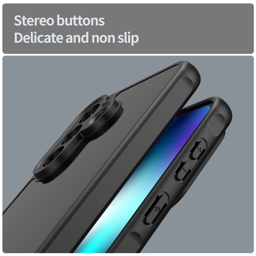 Proof gelový obal s pevnými zády na Samsung Galaxy A37 5G - černý/černý