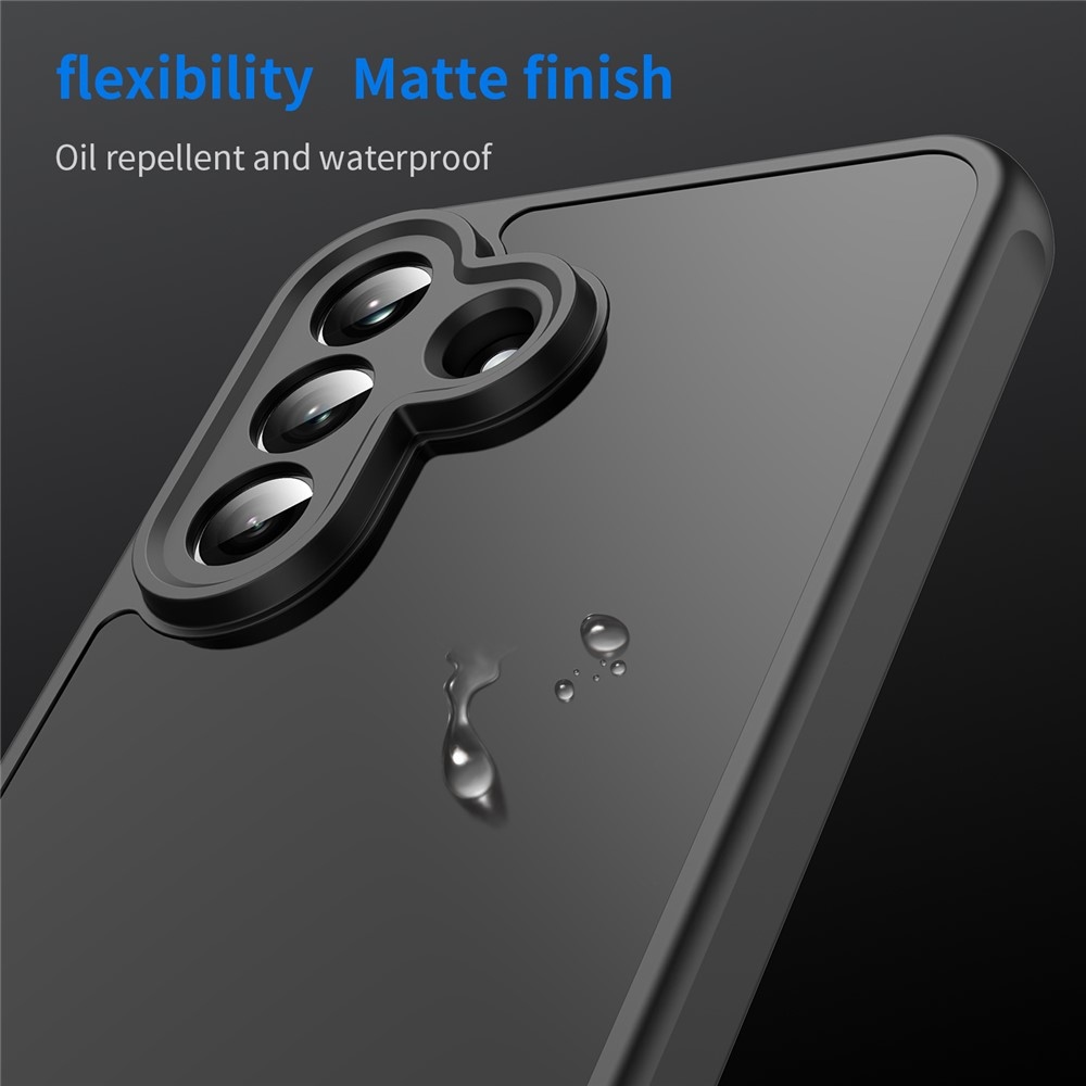 Proof gelový obal s pevnými zády na Samsung Galaxy A37 5G - černý/černý