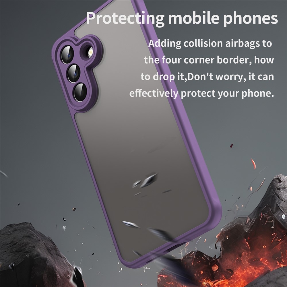 Proof gelový obal s pevnými zády na Samsung Galaxy A57 5G - fialový