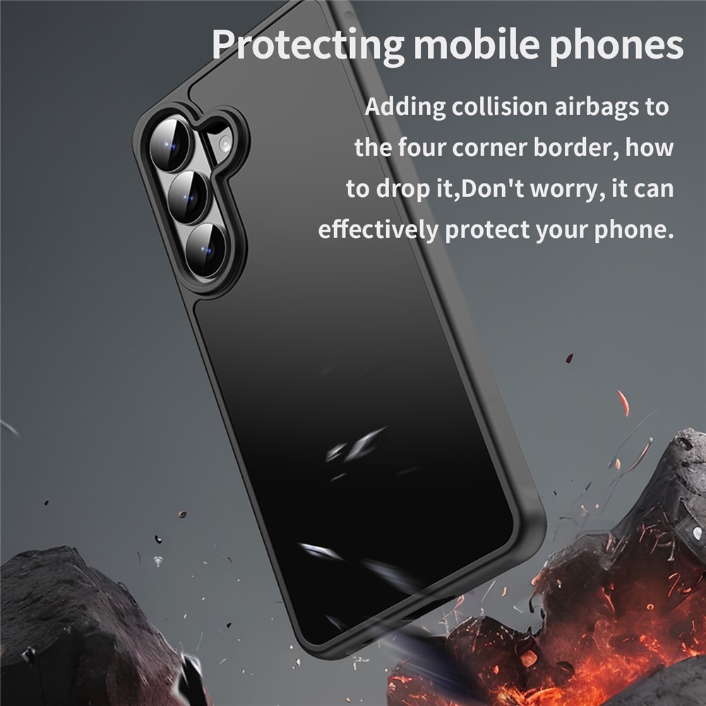 Proof gelový obal s pevnými zády na Samsung Galaxy S26 - černý/černý