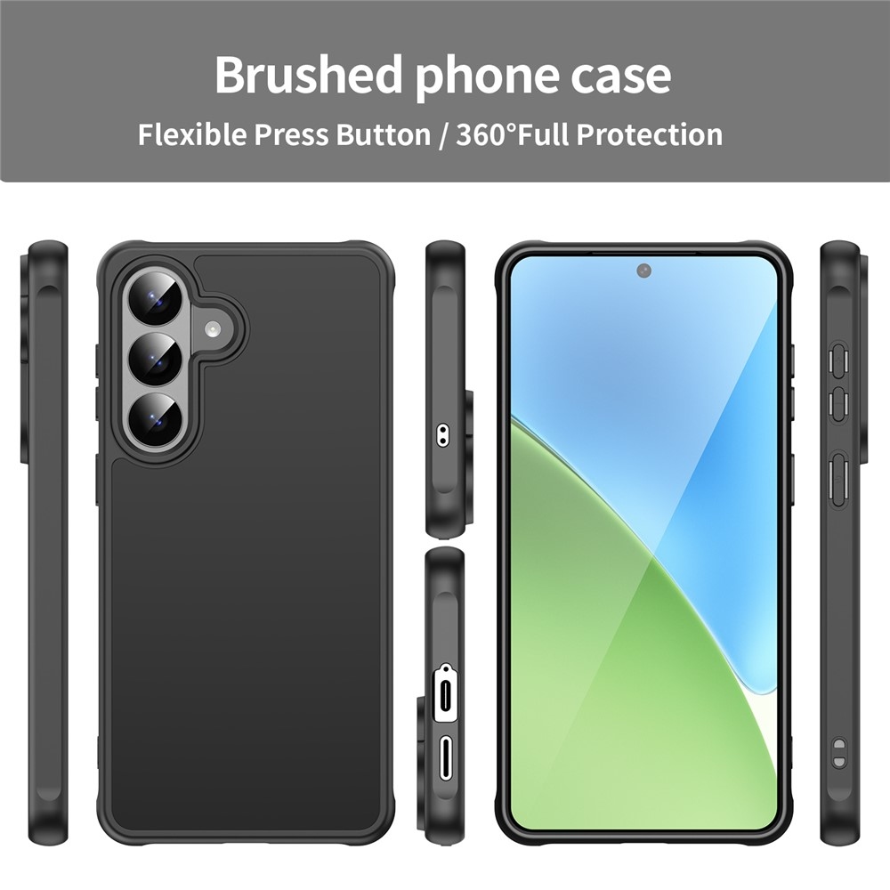 Proof gelový obal s pevnými zády na Samsung Galaxy S26 - černý/černý