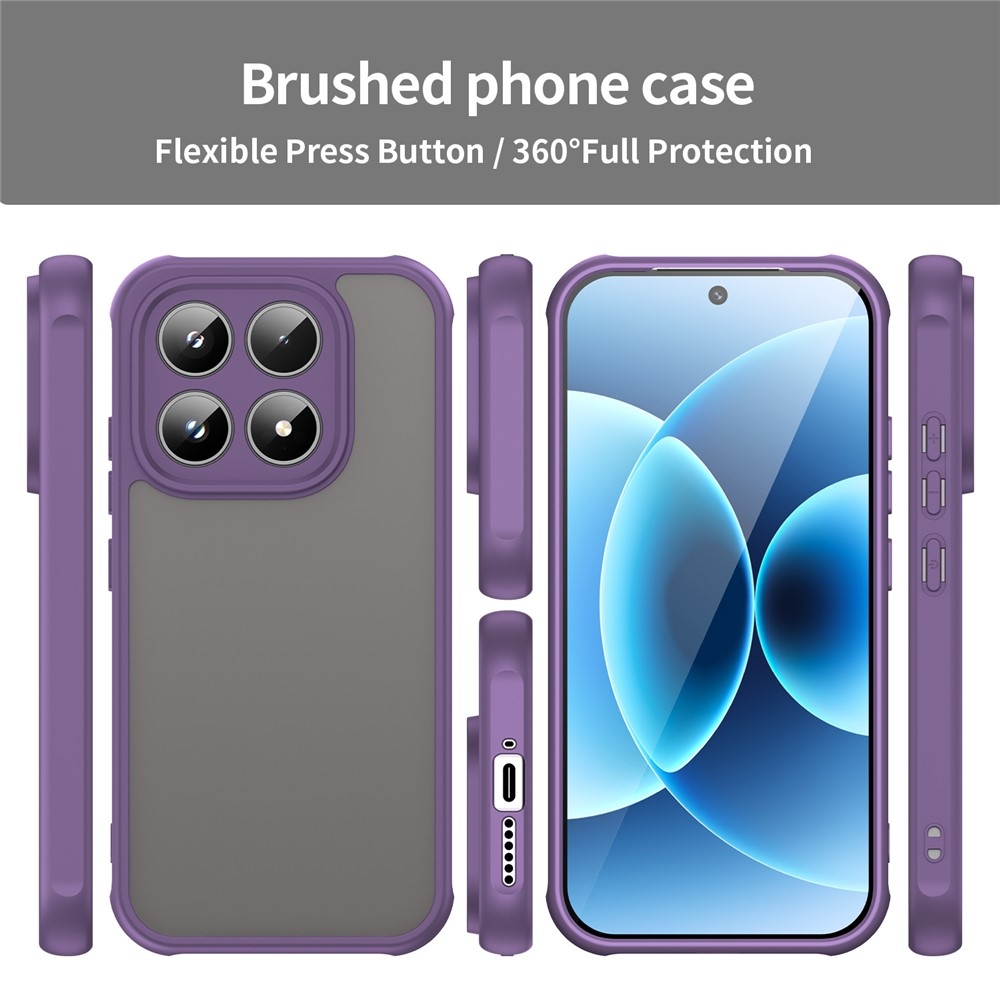 Proof gelový obal s pevnými zády na Xiaomi 17 - fialový