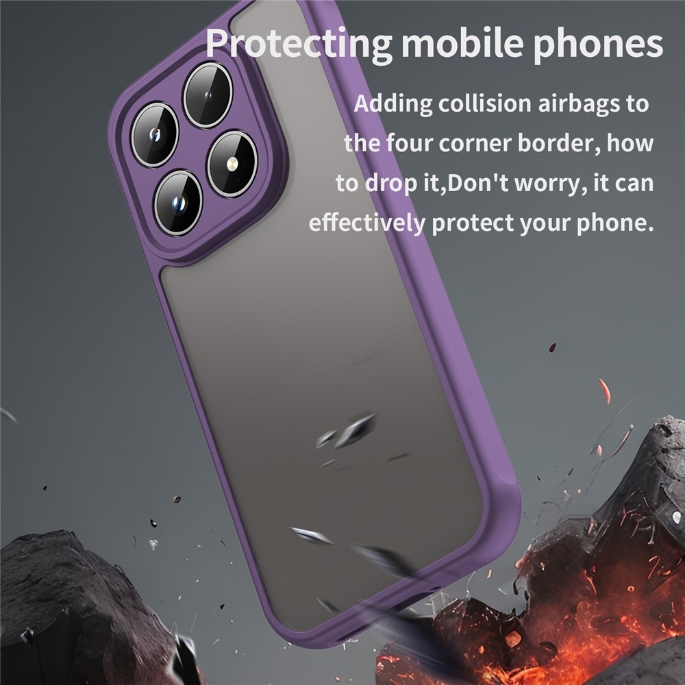 Proof gelový obal s pevnými zády na Xiaomi 17 - fialový