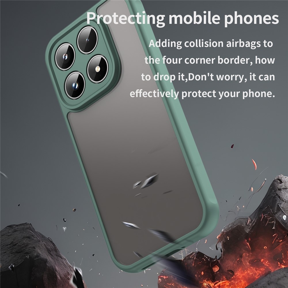 Proof gelový obal s pevnými zády na Xiaomi 17 - zelený