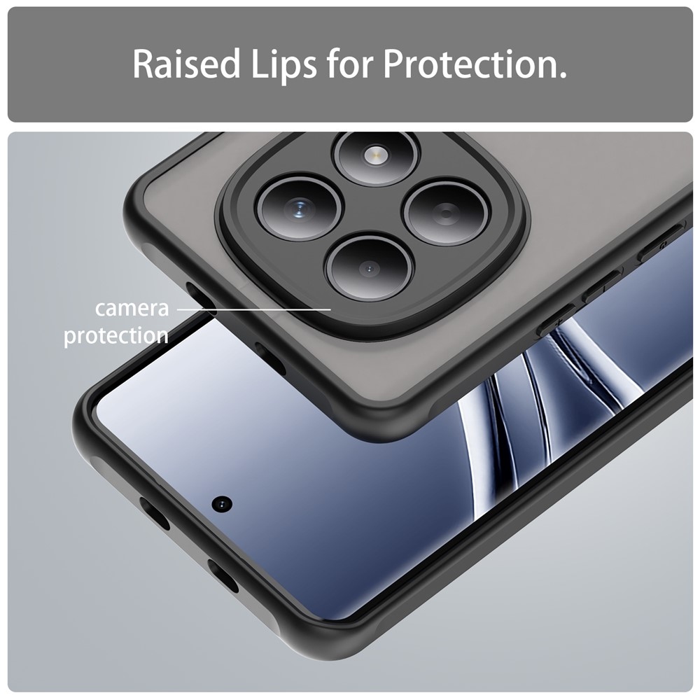 Proof gelový obal s pevnými zády na Xiaomi Poco M8 5G/Redmi Note 15 5G/Note 15 4G - černý