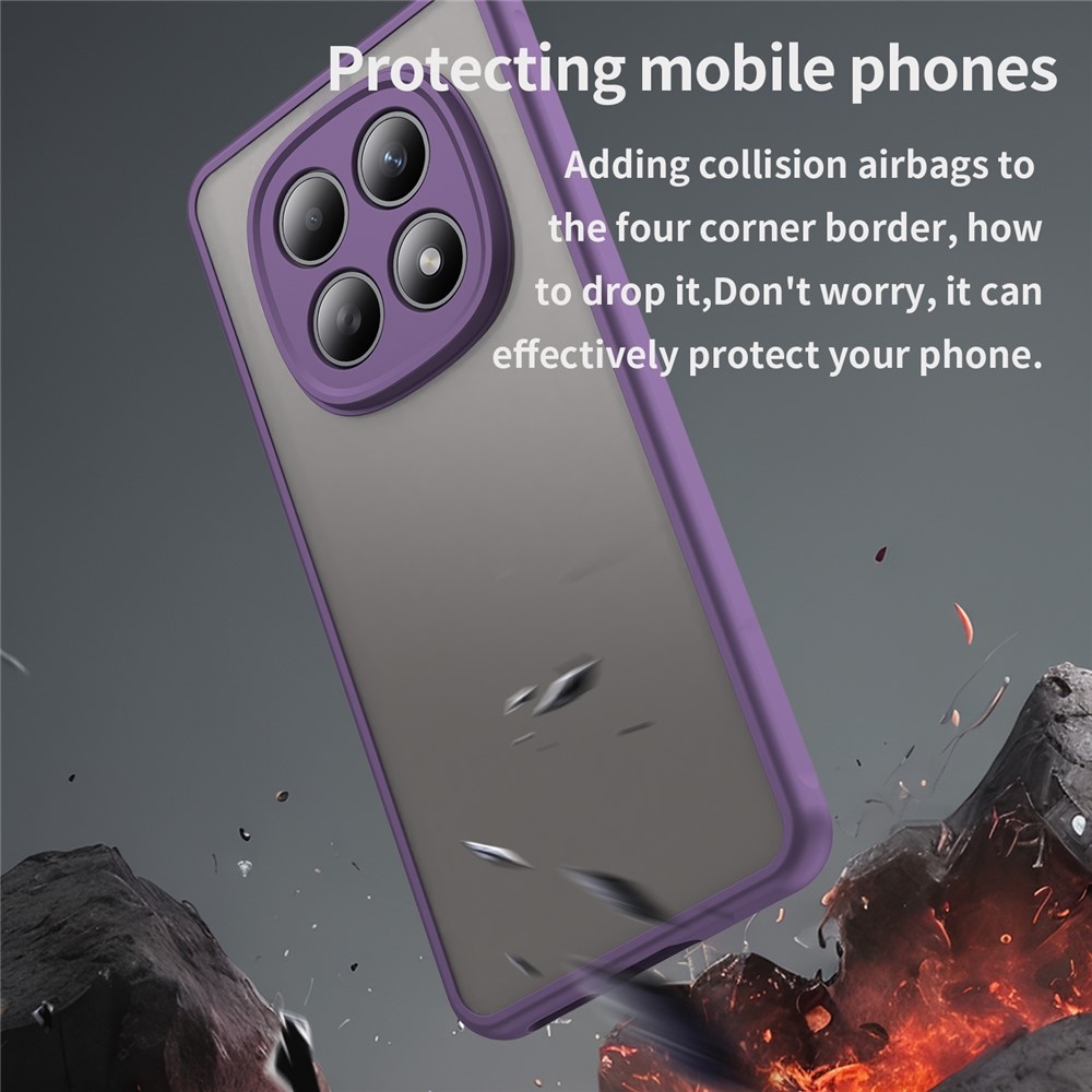 Proof gelový obal s pevnými zády na Xiaomi Poco M8 5G/Redmi Note 15 5G/Note 15 4G - fialový