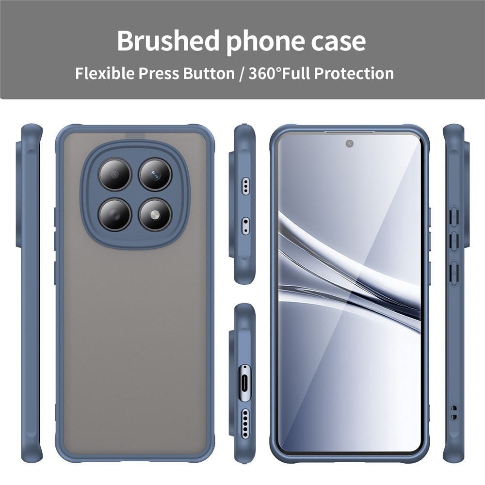 Proof gelový obal s pevnými zády na Xiaomi Poco M8 5G/Redmi Note 15 5G/Note 15 4G - modrý