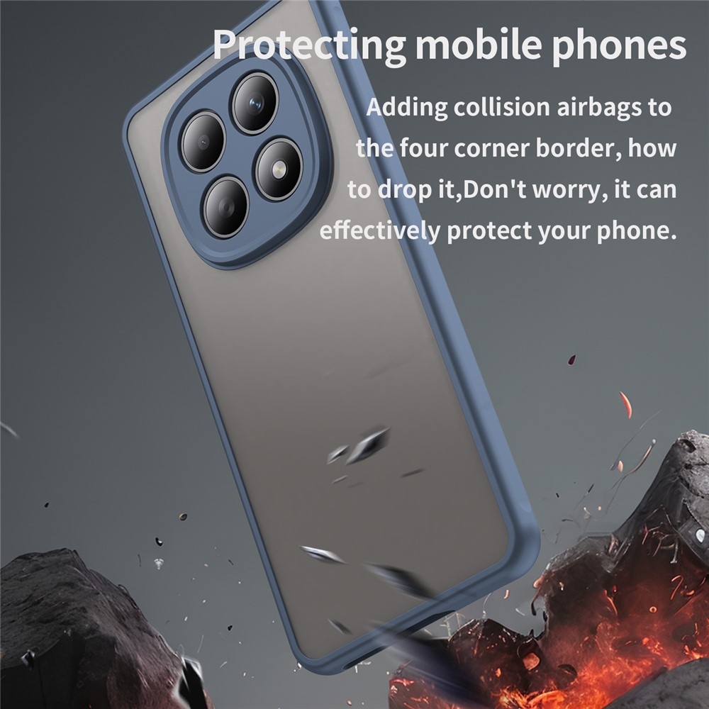 Proof gelový obal s pevnými zády na Xiaomi Poco M8 5G/Redmi Note 15 5G/Note 15 4G - modrý