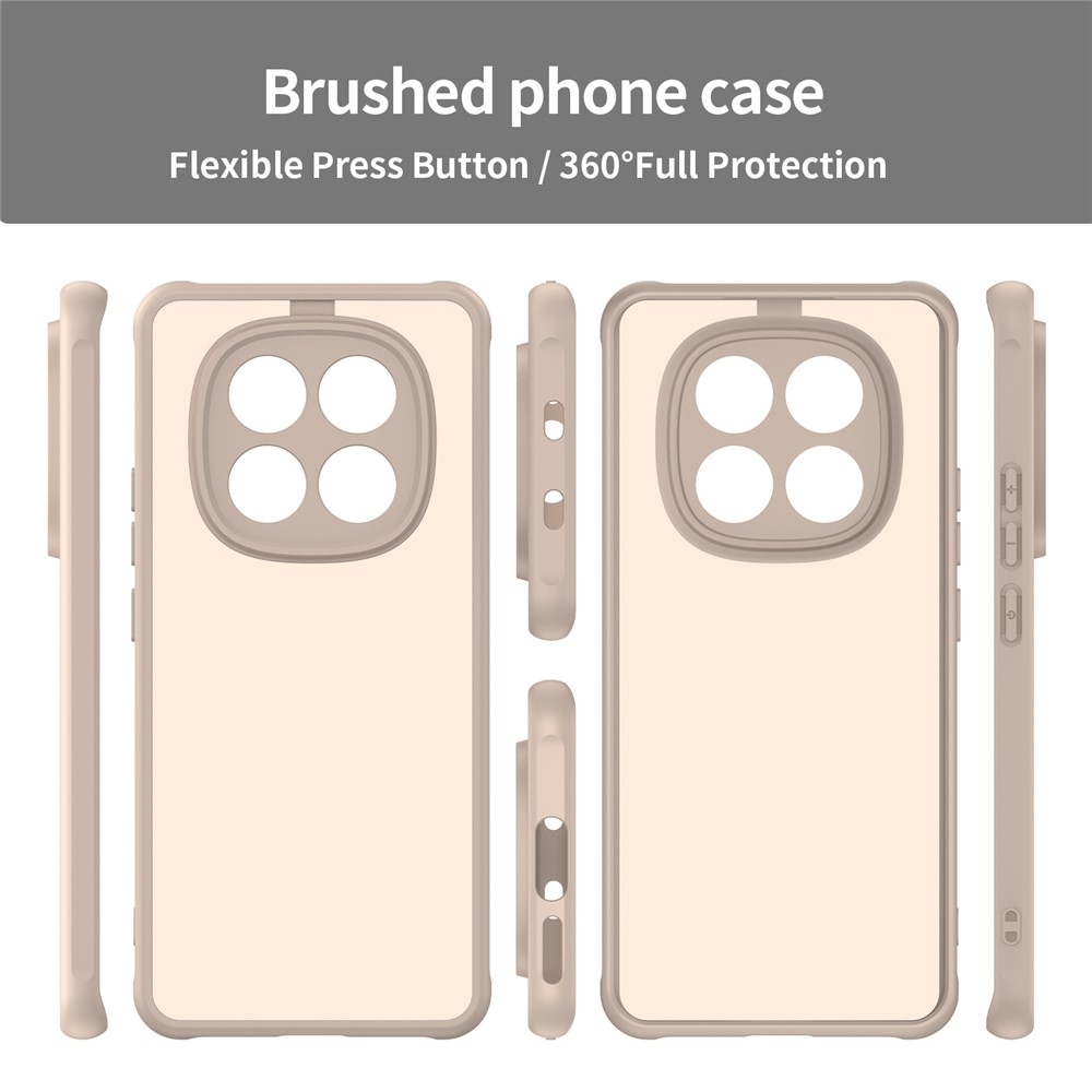 Proof gelový obal s pevnými zády na Xiaomi Poco M8 5G/Redmi Note 15 5G/Note 15 4G - oranžový