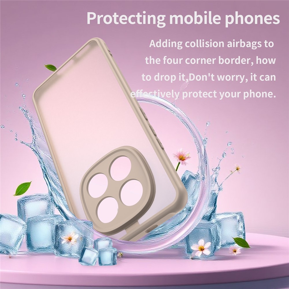 Proof gelový obal s pevnými zády na Xiaomi Poco M8 5G/Redmi Note 15 5G/Note 15 4G - oranžový