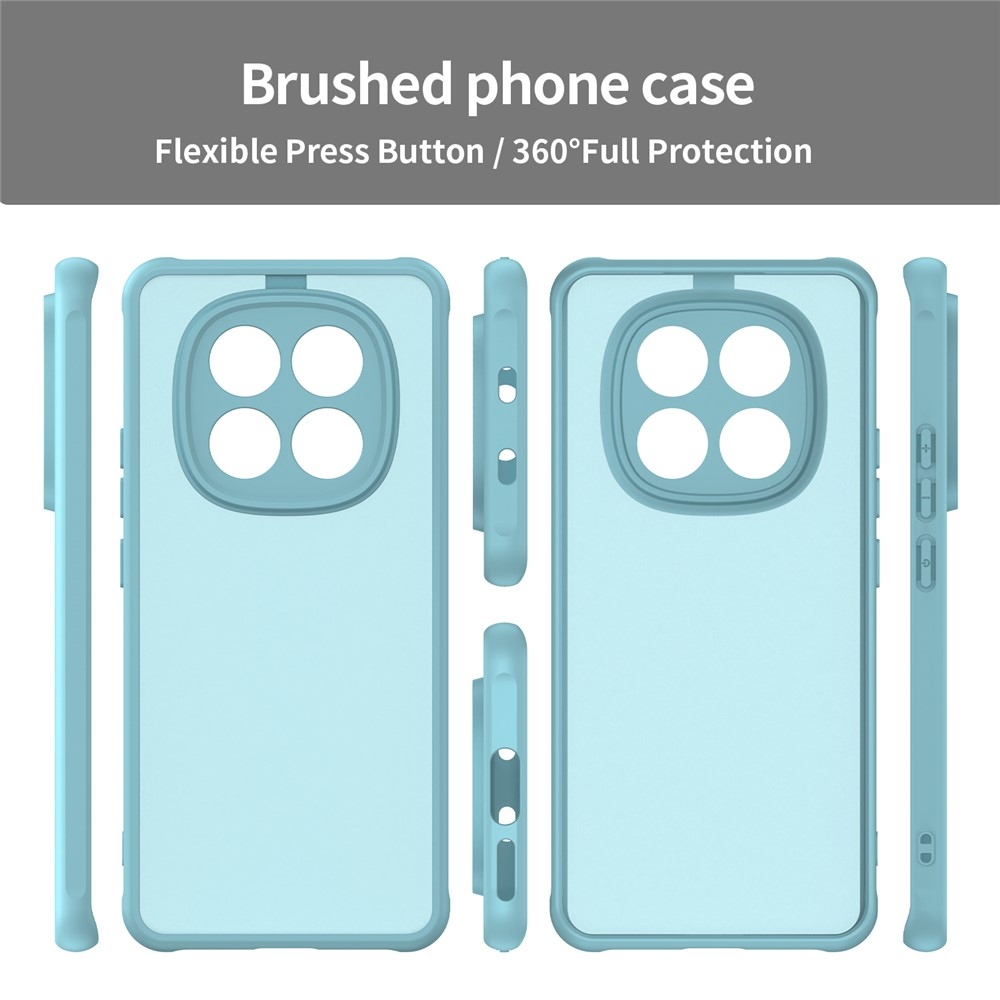 Proof gelový obal s pevnými zády na Xiaomi Poco M8 5G/Redmi Note 15 5G/Note 15 4G - světlezelený