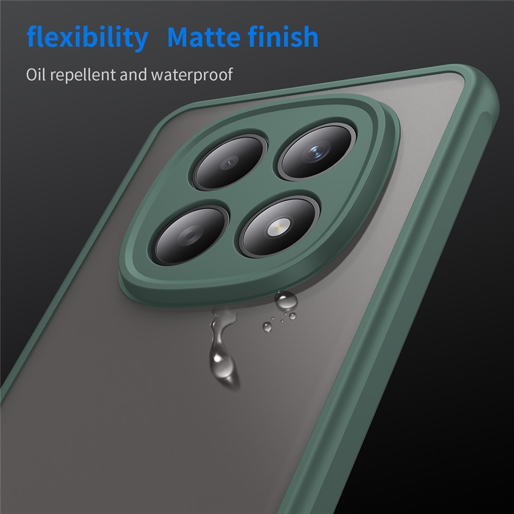 Proof gelový obal s pevnými zády na Xiaomi Poco M8 5G/Redmi Note 15 5G/Note 15 4G - zelený