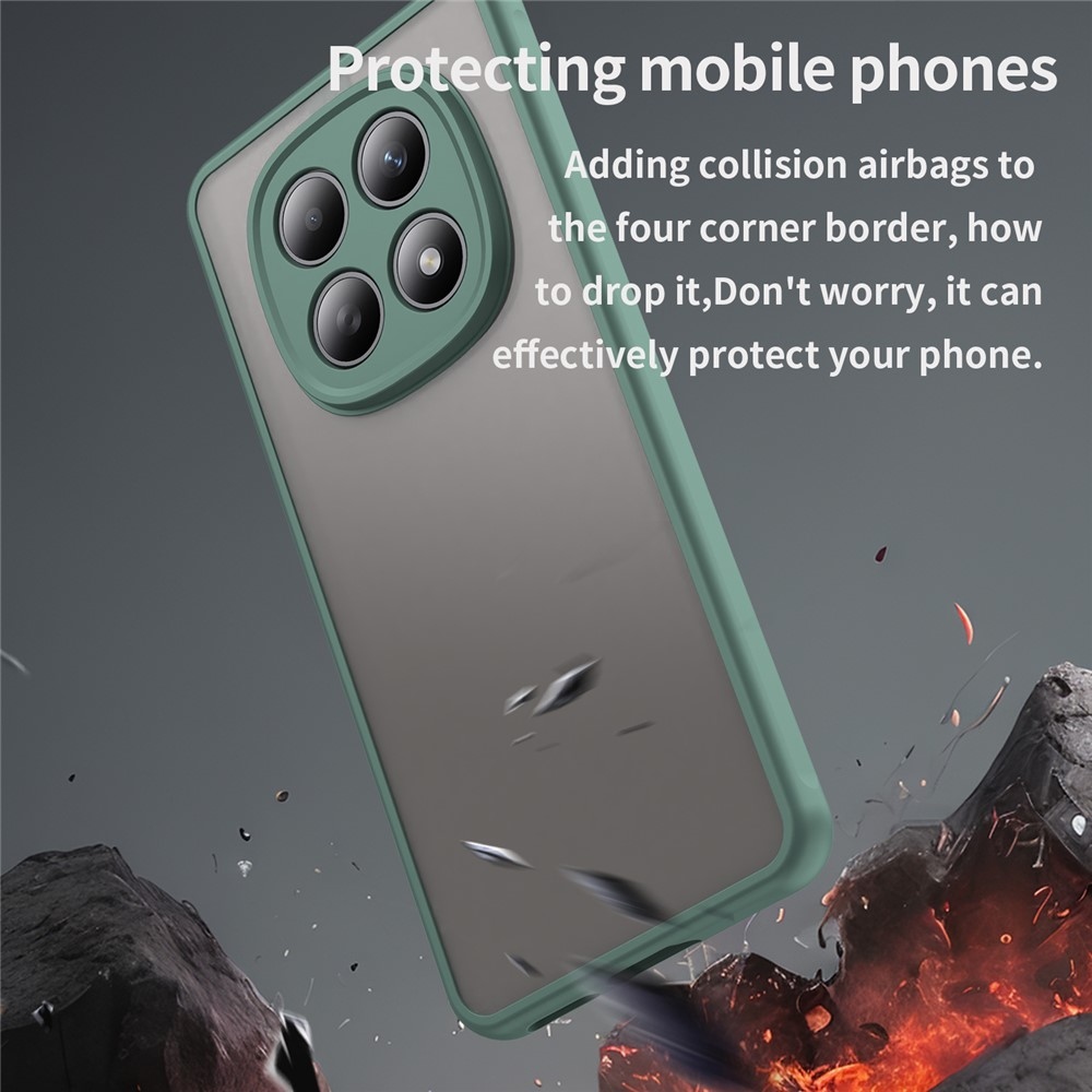 Proof gelový obal s pevnými zády na Xiaomi Poco M8 5G/Redmi Note 15 5G/Note 15 4G - zelený