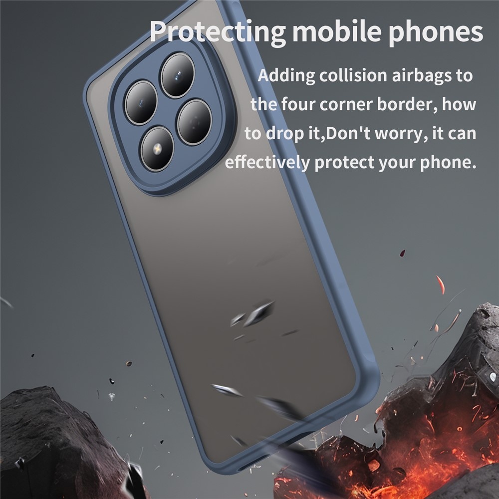 Proof gelový obal s pevnými zády na Xiaomi Redmi Note 15 Pro 4G - modrý