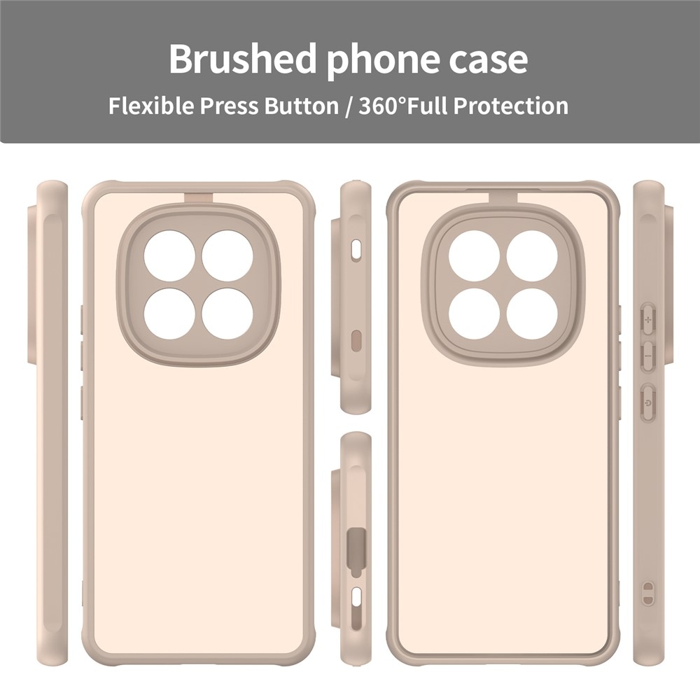 Proof gelový obal s pevnými zády na Xiaomi Redmi Note 15 Pro 4G - oranžový