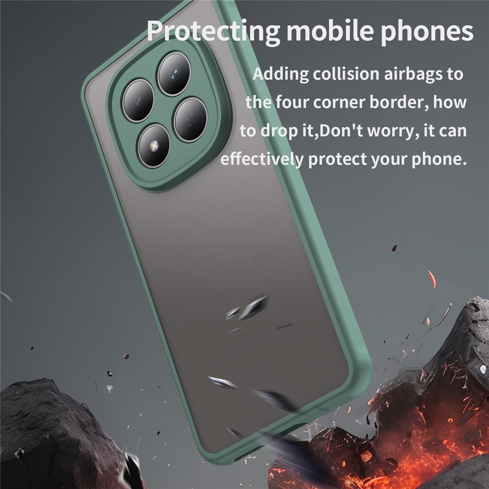 Proof gelový obal s pevnými zády na Xiaomi Redmi Note 15 Pro 4G - zelený